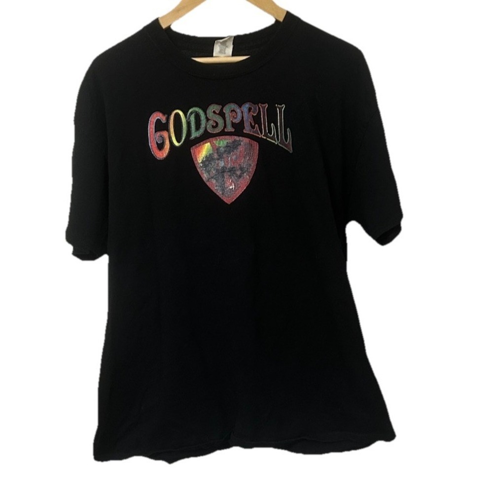Godspell Broadway Vintage Men's XL Black Short Sleeve T-Shirt-476